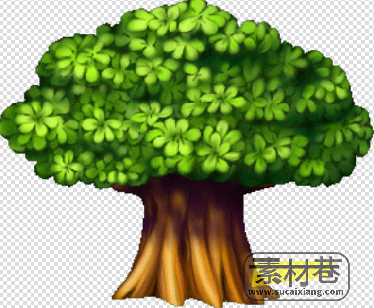 2D树木花草藤茎植物游戏素材
