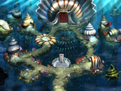2D海底宫殿场景游戏素材
