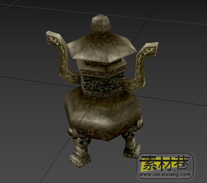 游戏古代香炉3D模型