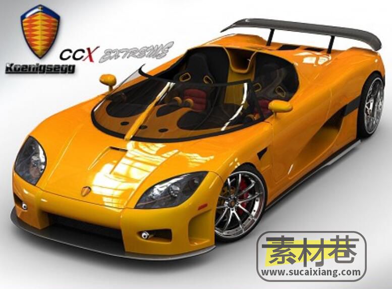 游戏超级跑车赛车3D模型集合