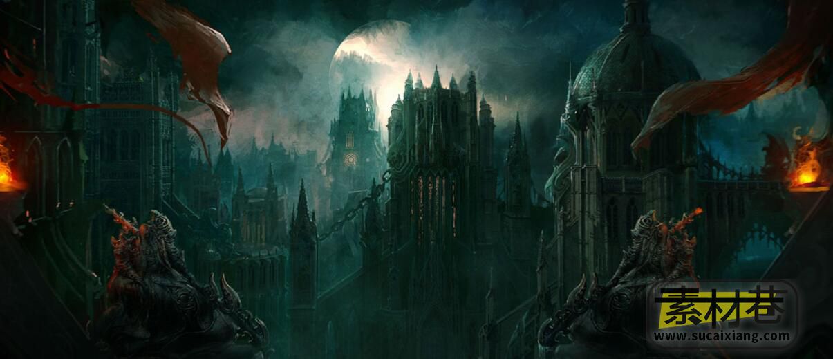 恶魔城：暗影之王2游戏原画设计参考