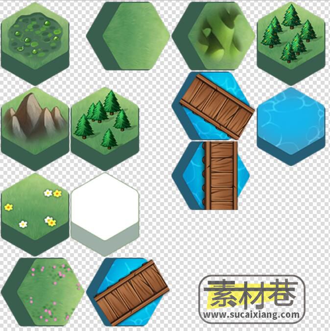 游戏蜂巢式六角地图素材