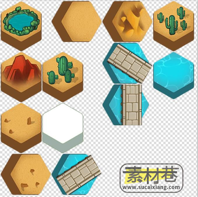 游戏蜂巢式六角地图素材