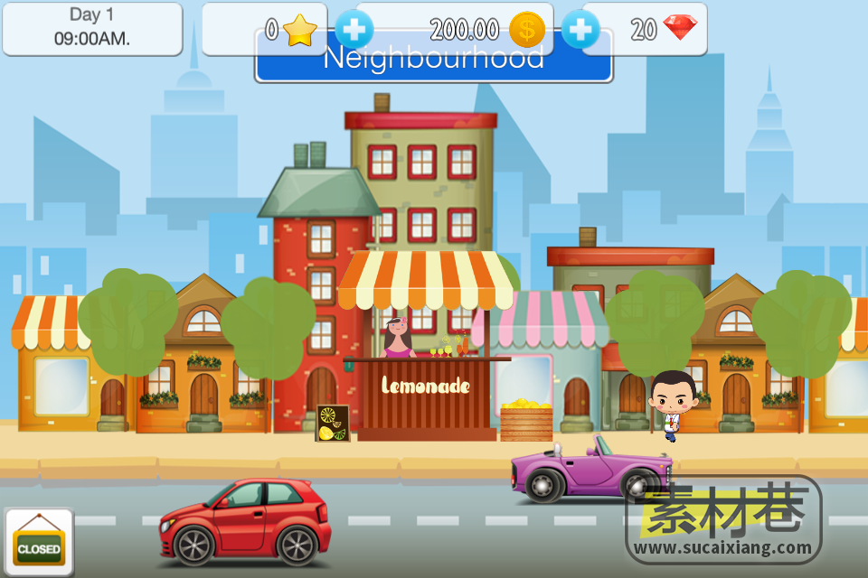 cocos2d-x柠檬汁商店模拟经营游戏源码