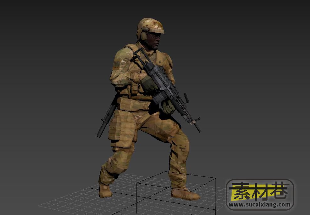 游戏三角洲特种部队士兵3D模型