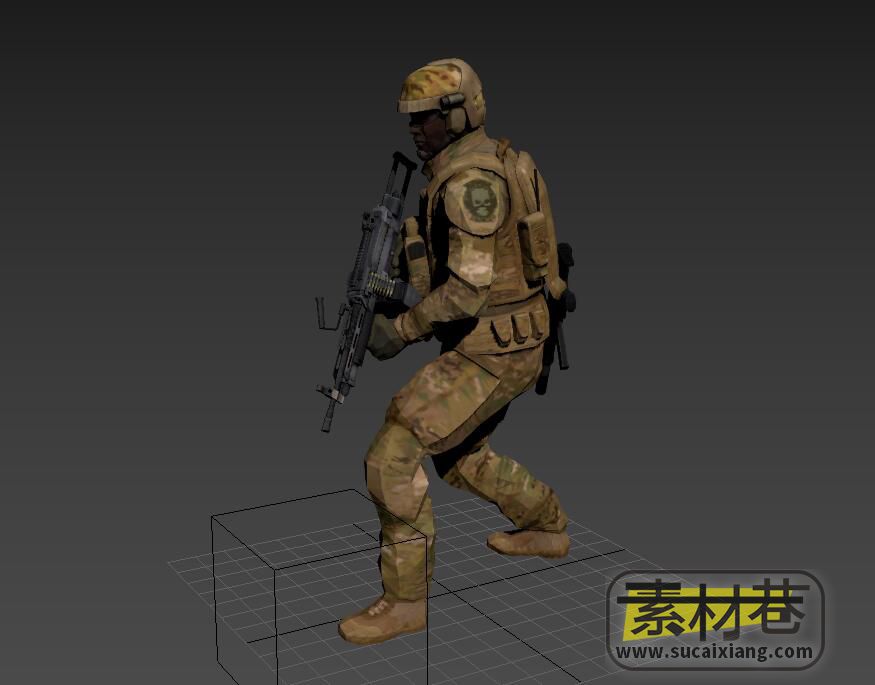游戏三角洲特种部队士兵3D模型
