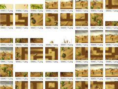 2D沙漠塔防类场景游戏素材