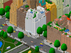 2D城市高楼大厦街道游戏素材