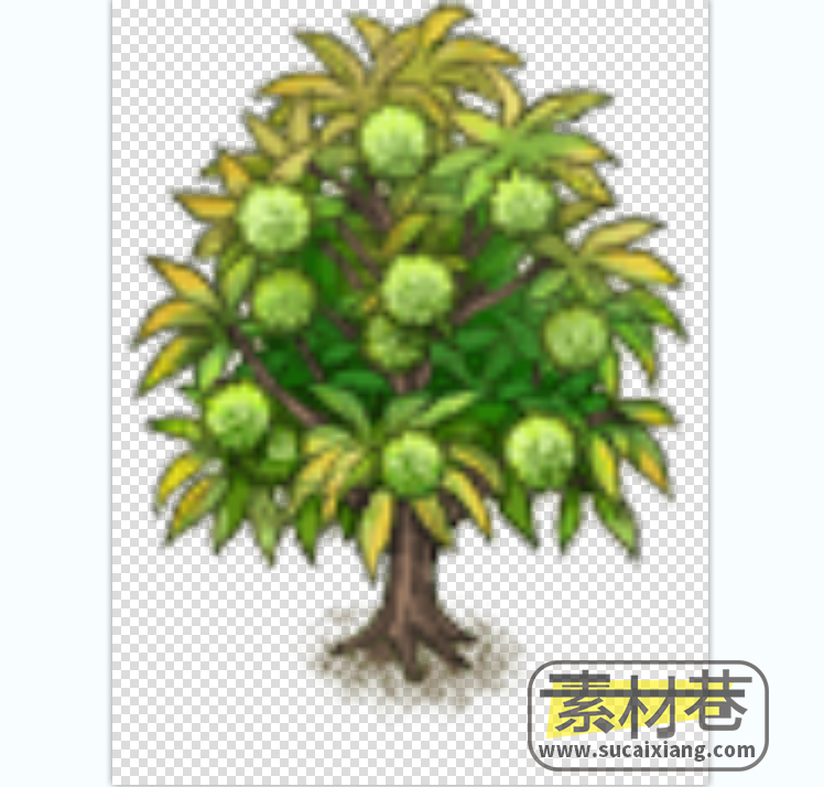 2D花草果树蔬菜农作物游戏素材