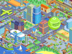 ​2.5d卡通城市环境游戏素材