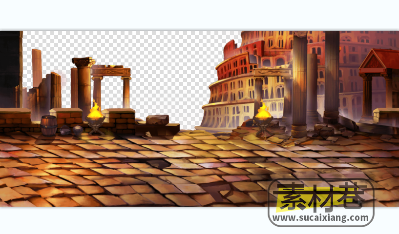 2D横版游戏场景的前景素材