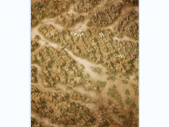 2D策略游戏山河鸟瞰地图素材