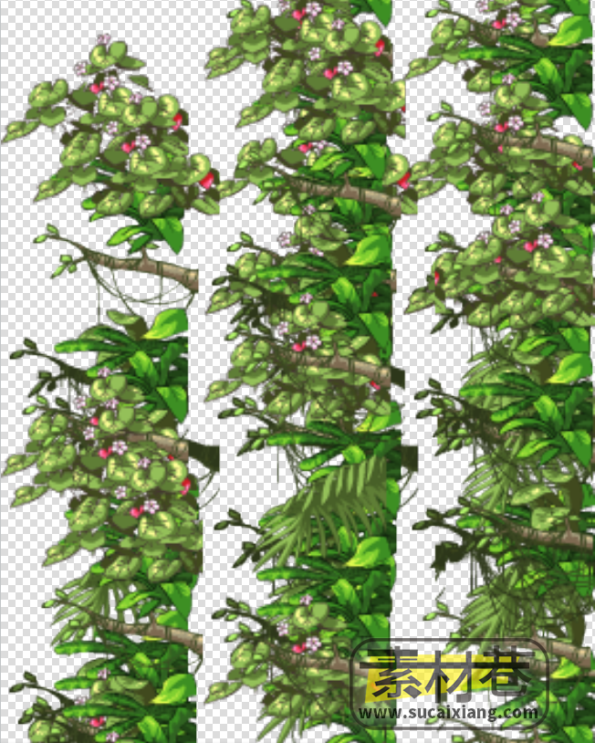 2d藤类植物游戏素材