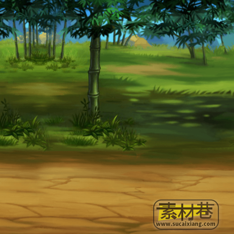 2D三国文字游戏地图场景素材
