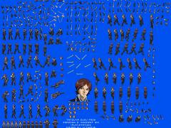 2D日式RPG游戏人物与怪物骨骼部件素材
